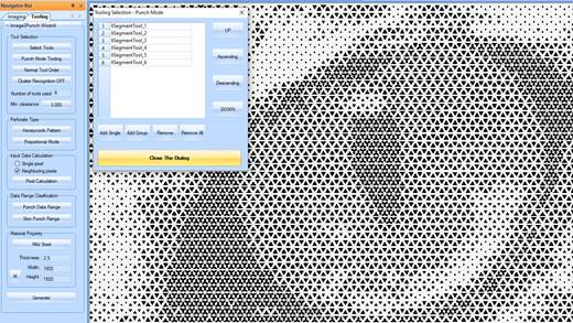 Honeycomb Pattern Punching Mode Tooling – Image2Punch